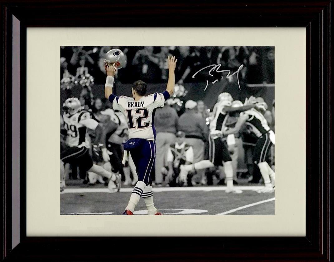 Unframed Tom Brady - New England Patriots Autograph Promo Print - Super Bowl 51
