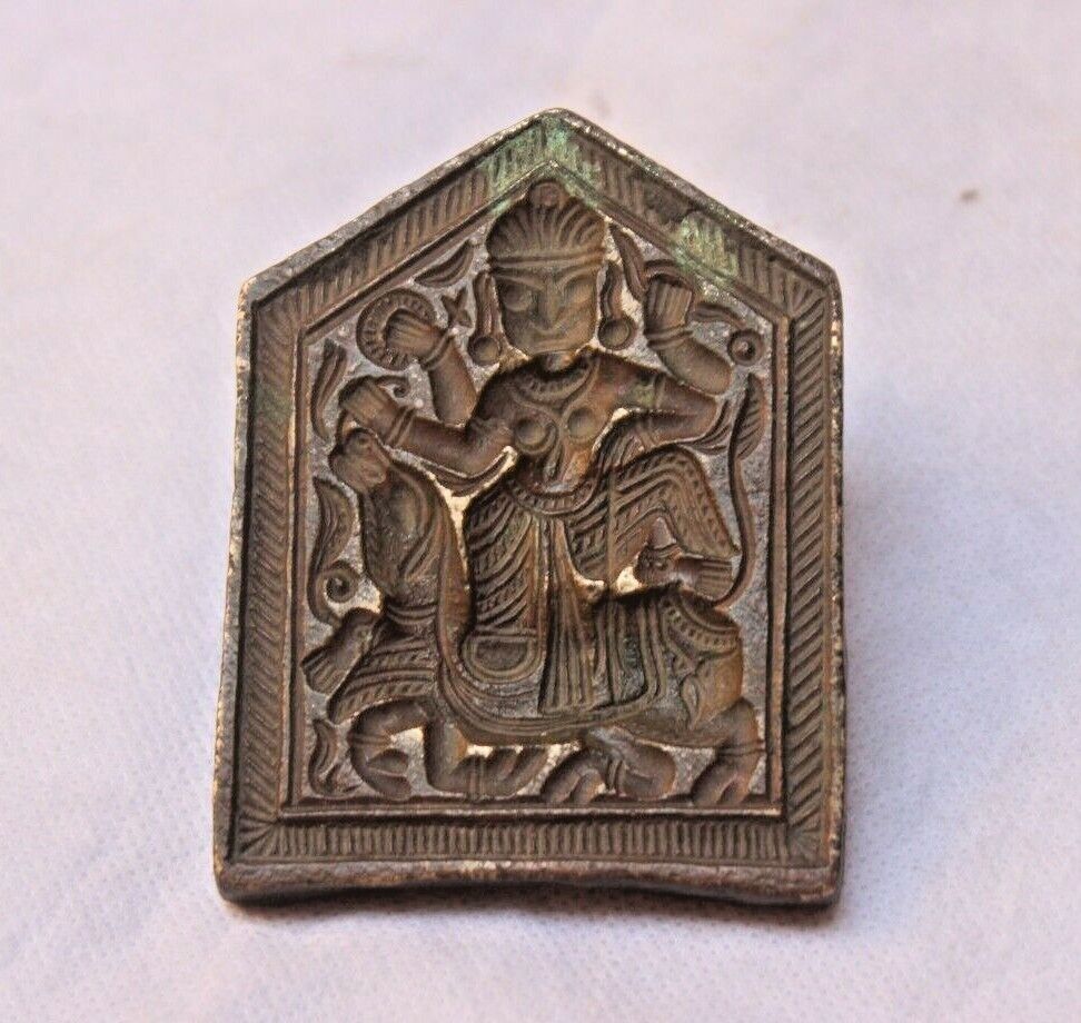 Dye Seal With Beautiful Rare Lord Lady Design Brass Dye Mold Seal Stamp BR 178
