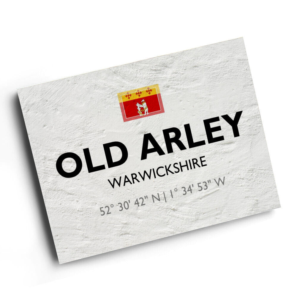 A4 PRINT - Old Arley, Warwickshire - Lat/Long SP2890