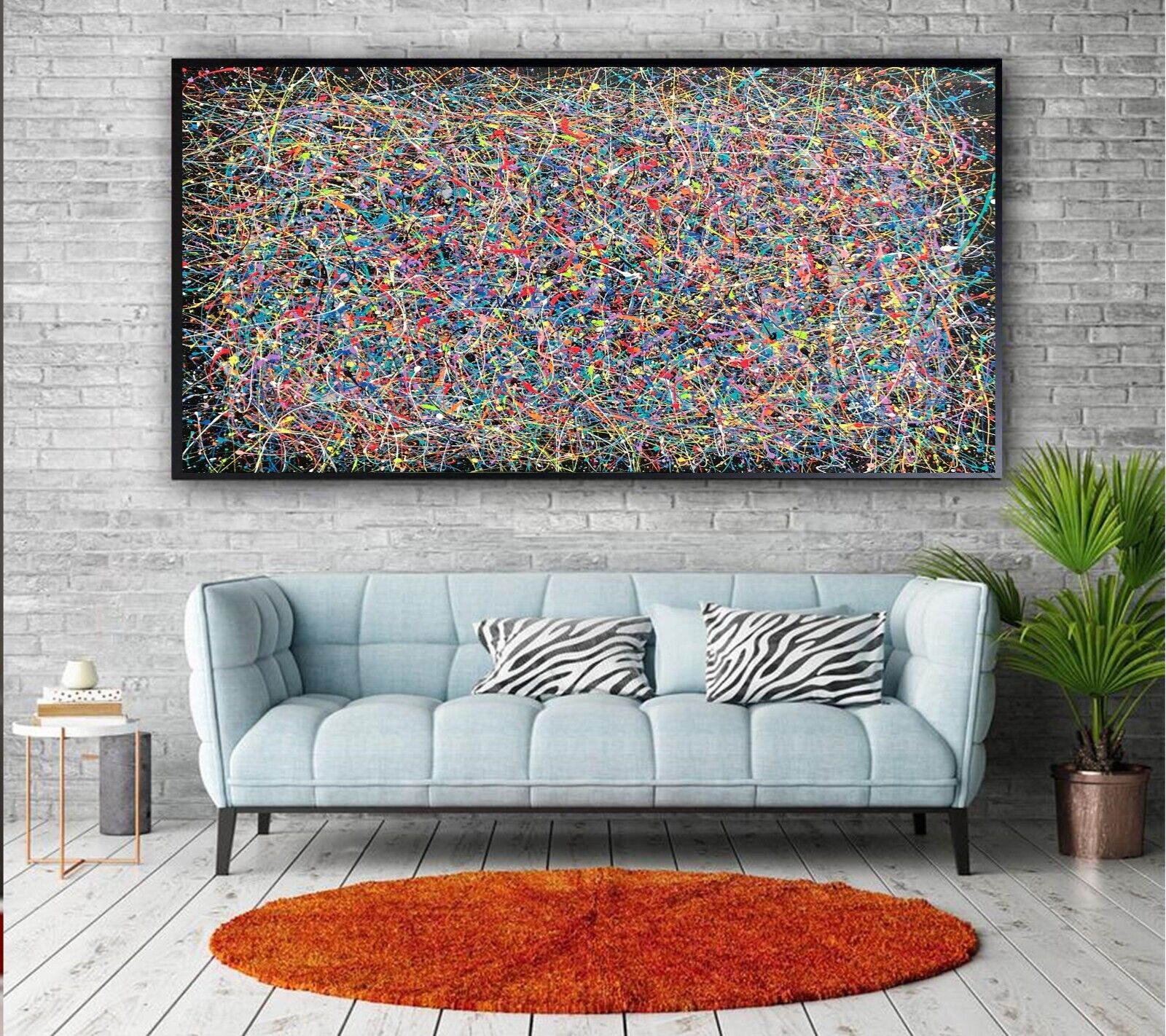 Sale Abstract Tropics 36H X 24W Framed Canvas Giclee Winford $595 Now $295