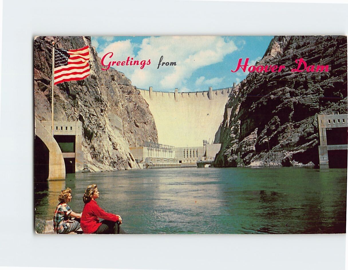 Postcard Greetings from Hoover Dam Nevada-Arizona USA