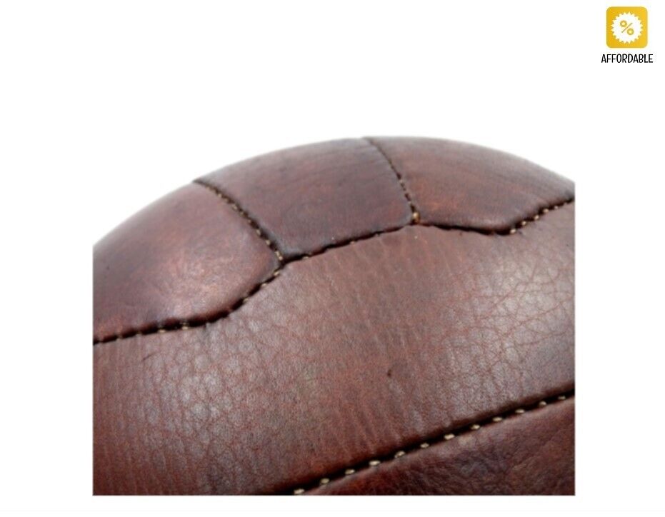 Retro Leather Fottball Ball Brown Gift For A Football Fan Coach Home Decoration