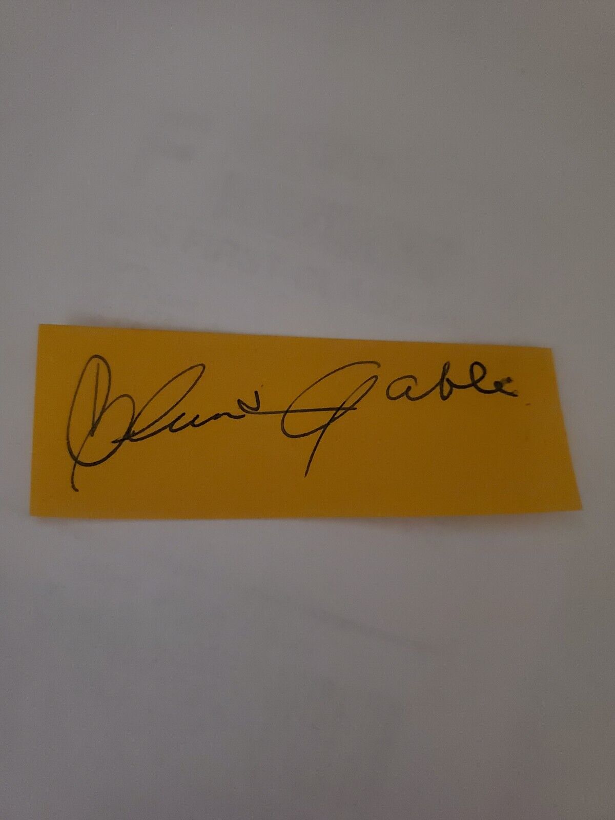 Clark Gable Autograph