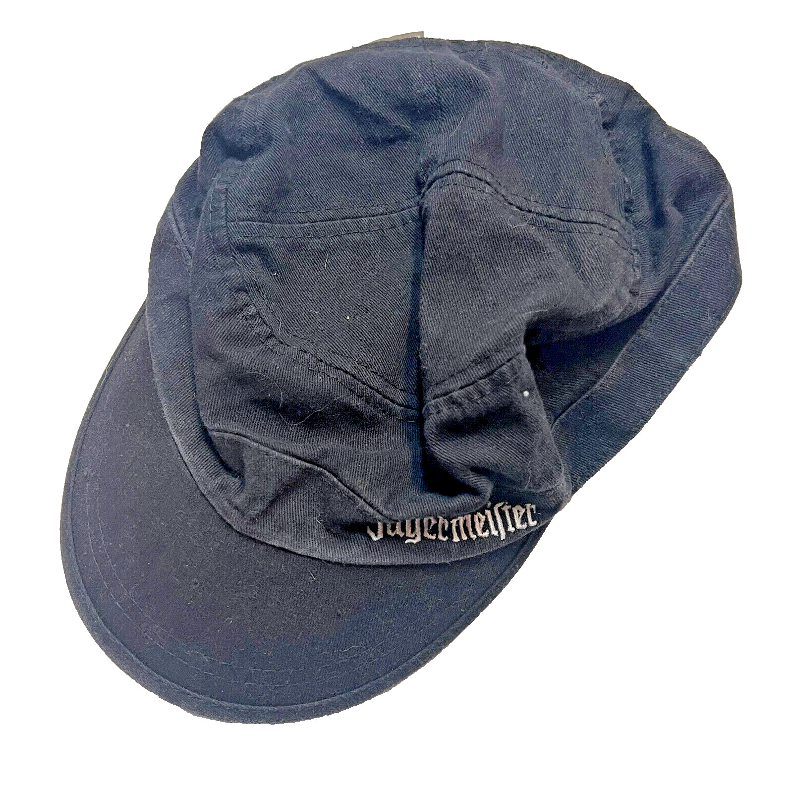 Vintage Jagermeister Adjustable Strapback Embroidered Stitch Black Adult Hat Cap