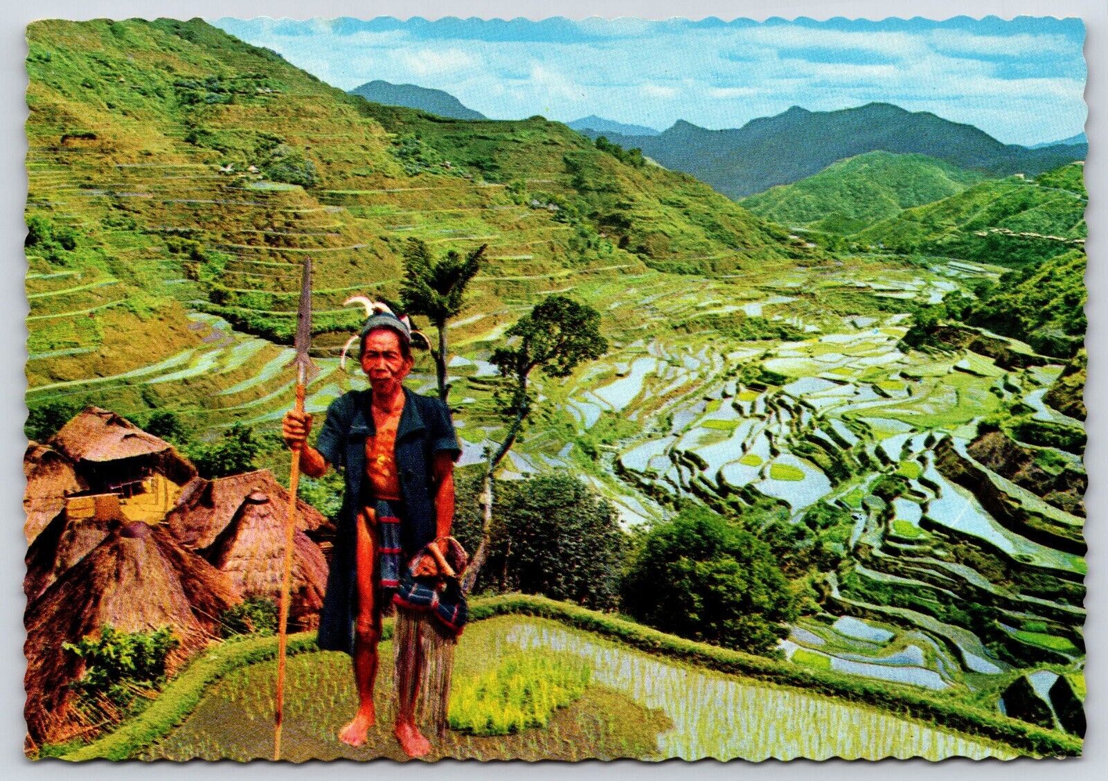 Philippines The Banawe Rice Terraces Vintage Postcard Continental