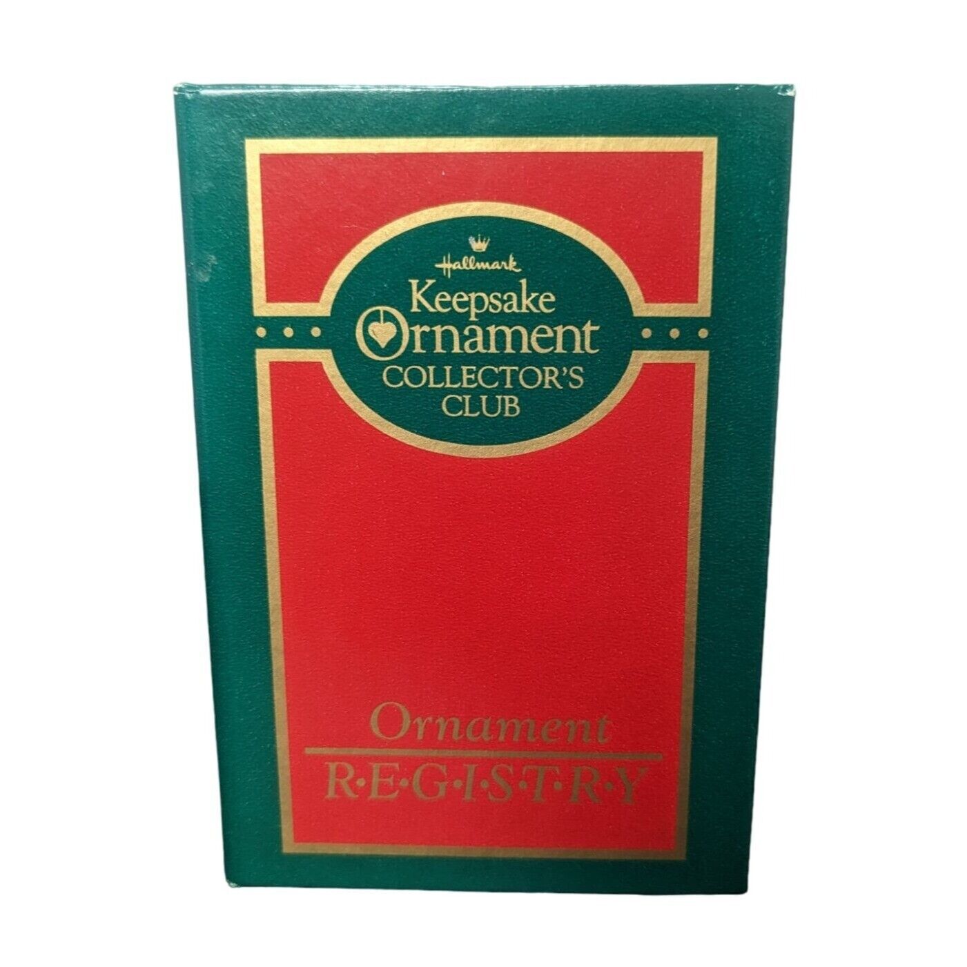 1987 Hallmark Keepsake Ornament Collector's Club Registry Book Hardcover Spiral