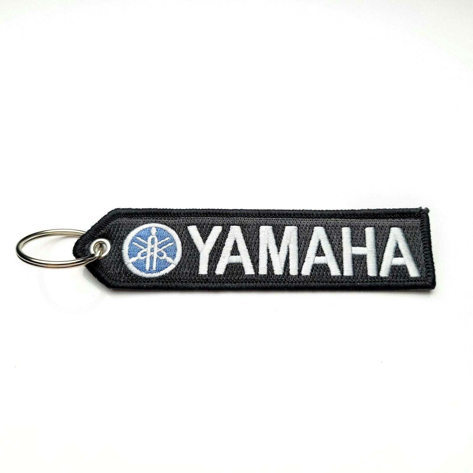Yamaha Motorcycle 1 PC Double Sided Embroidered Keychain Tag 