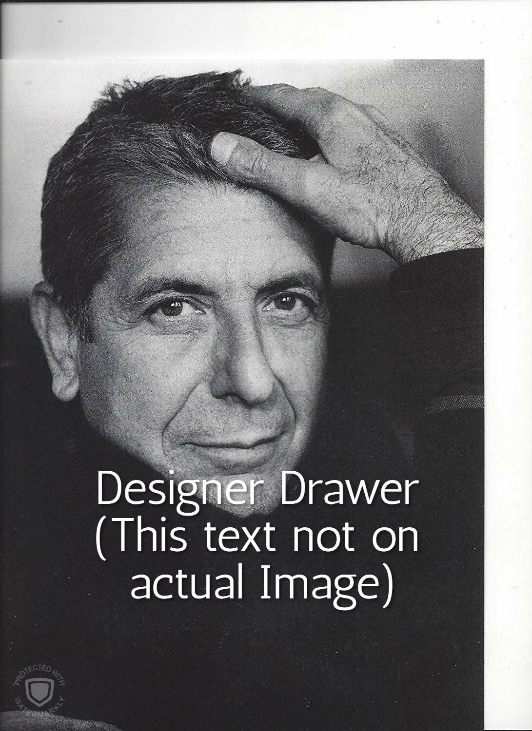 Leonard Cohen 2016 Photo Photograph Head Shot