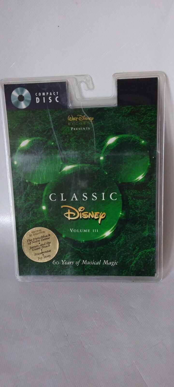 Disney Classic Volume III: 60 Years of Musical Magic (Cassette)  ORINGAL PKG
