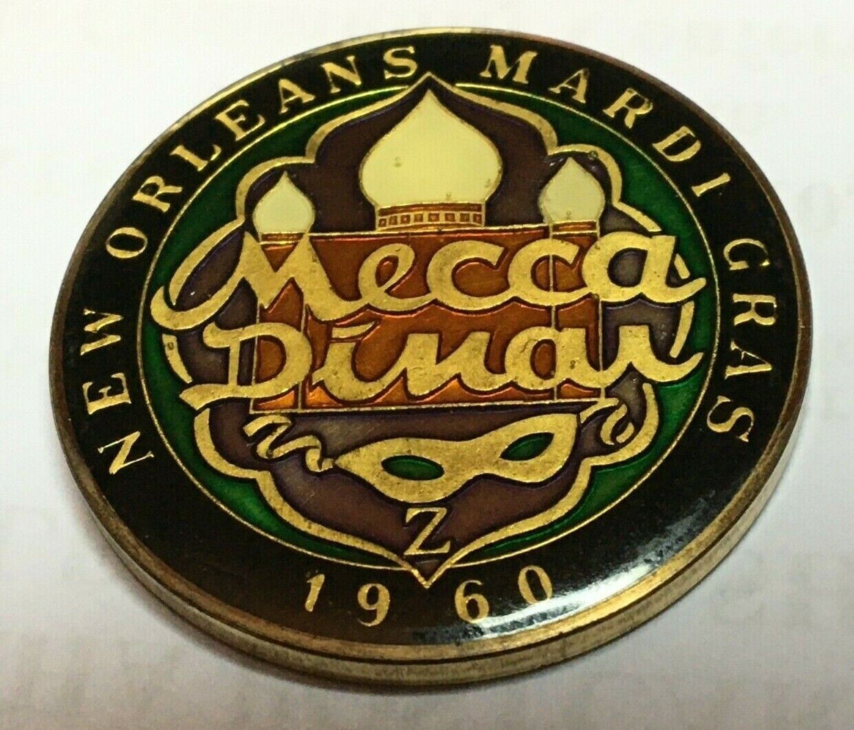 1976 New Orleans Mardi Gras 1960 Mecca Dinar USA 200 Happy Birthday Medal Token