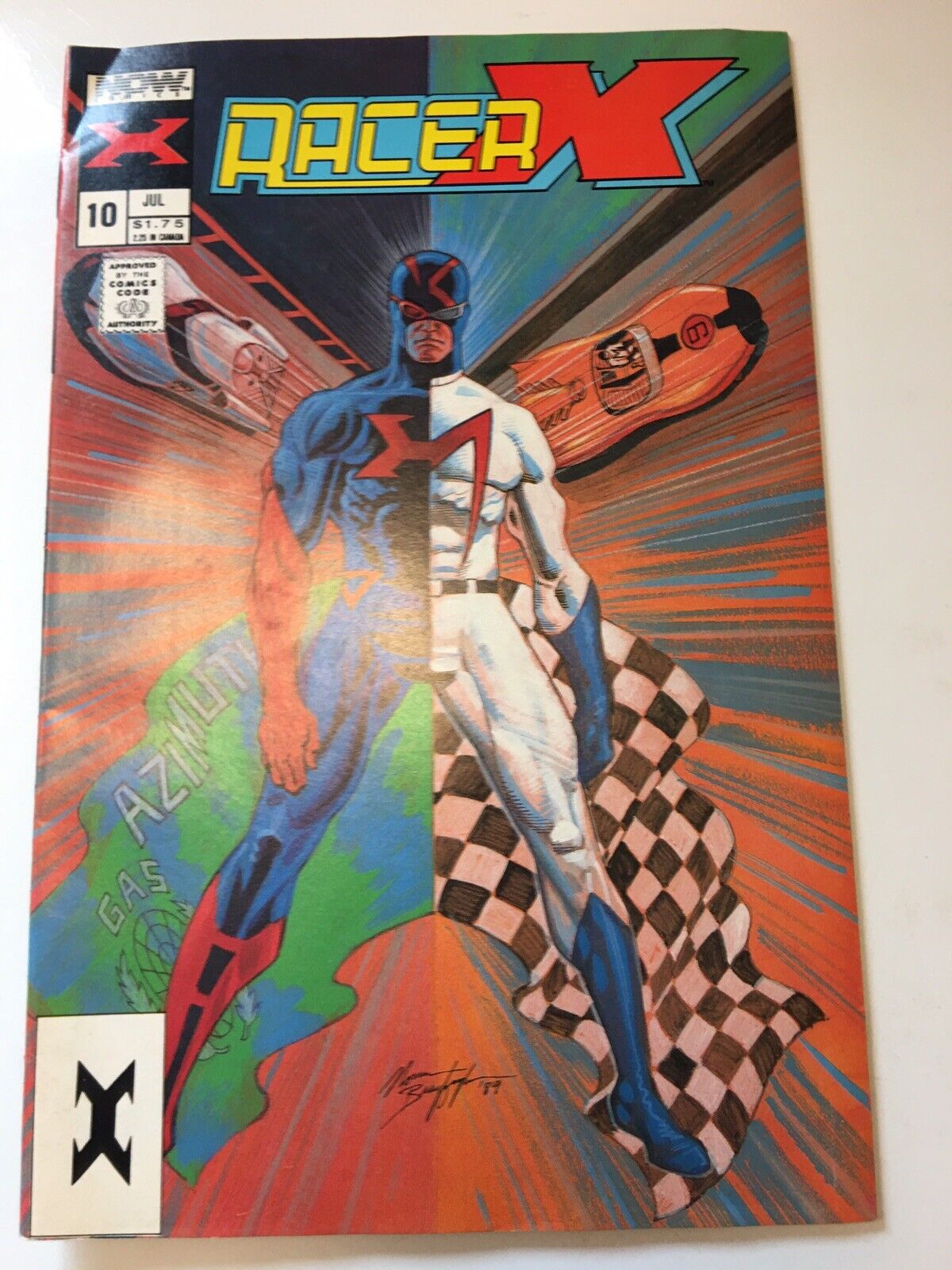 Vintage Racer X Comic Book #10 Speed Racer NOW Comics 1989 NEW UNREAD VERY FINE-