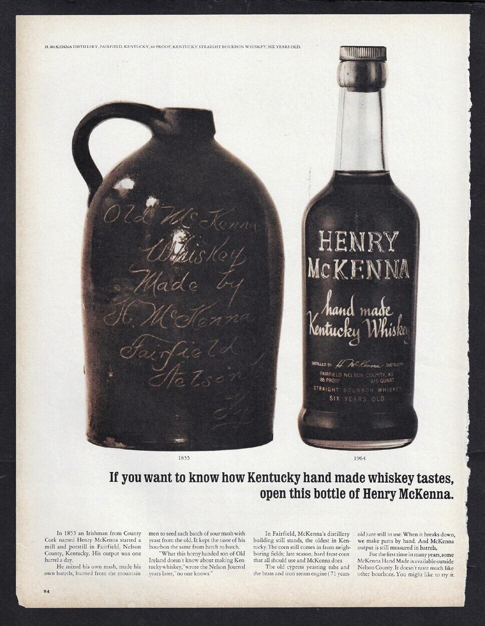 1964 HENRY McKENNA Ad \