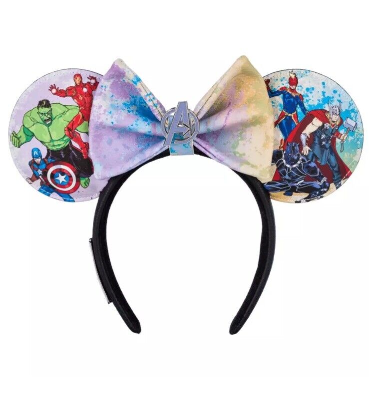 Disney Marvel Avengers 2024 Loungefly Artist Series Ears Headband NEW