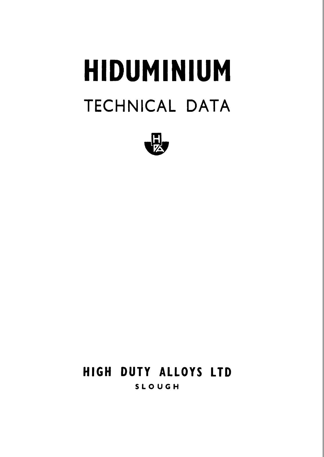 44 Page WWII HIDUMINIUM DTD TECHNICAL DATA BRITSH AIRCRAFT SPECS Manual on CD