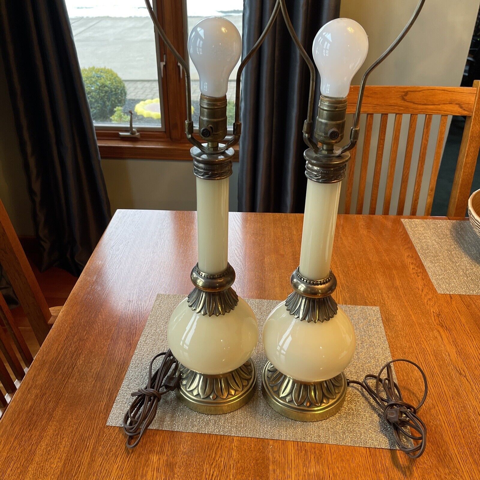 Set of two Mid- Century very elegant Lamps