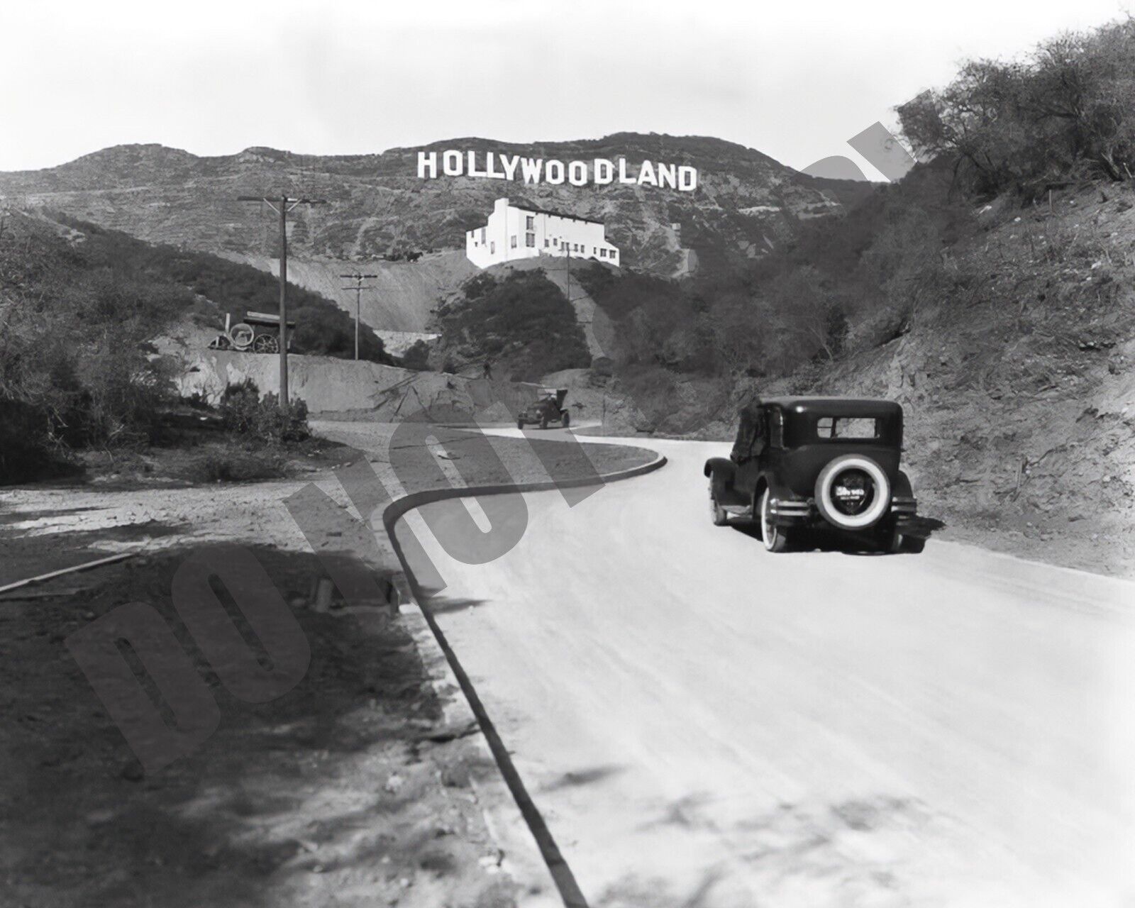 Original Hollywoodland Sign in 1924 Hollywood California 8x10 Photo