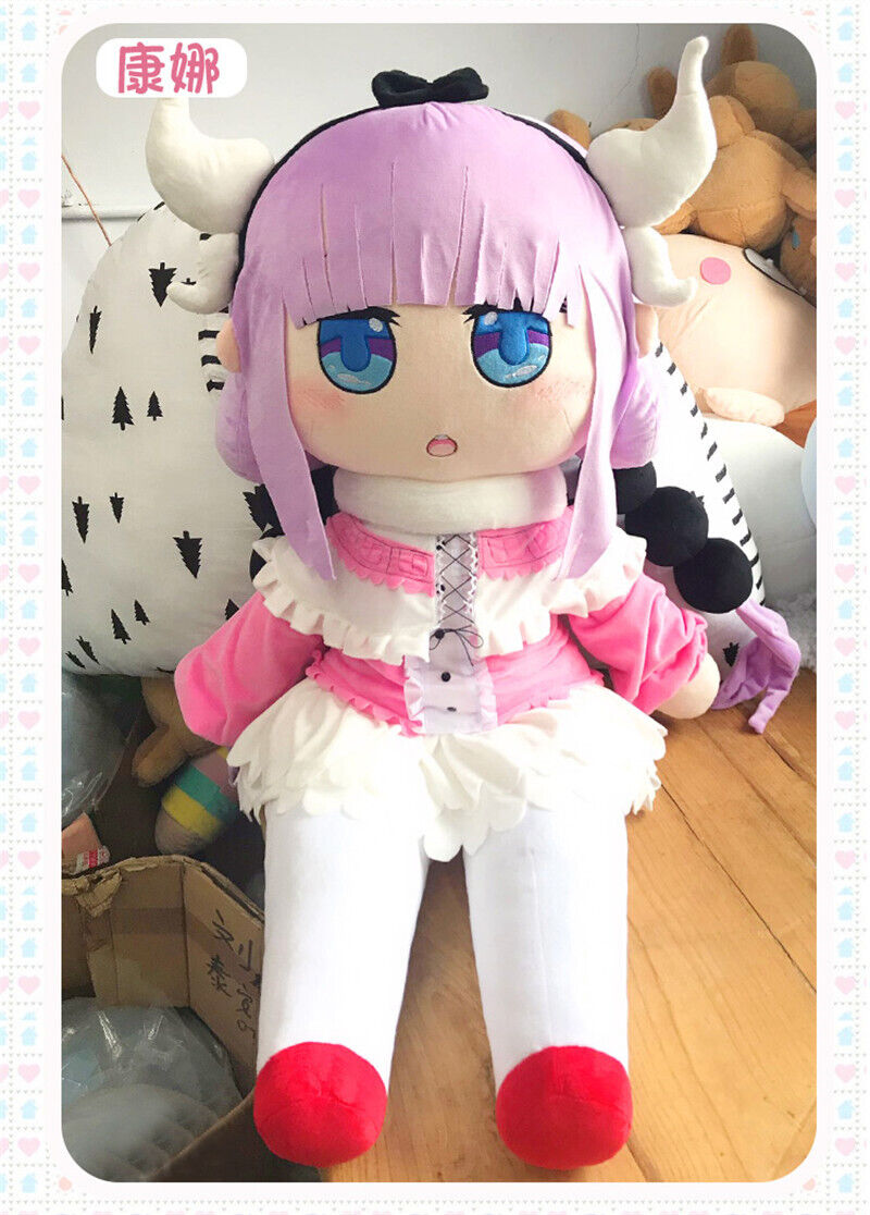 47“ Miss Kobayashi\'s Dragon Maid Kanna Kamui Soft Stuffed Doll Plush Toy Gift
