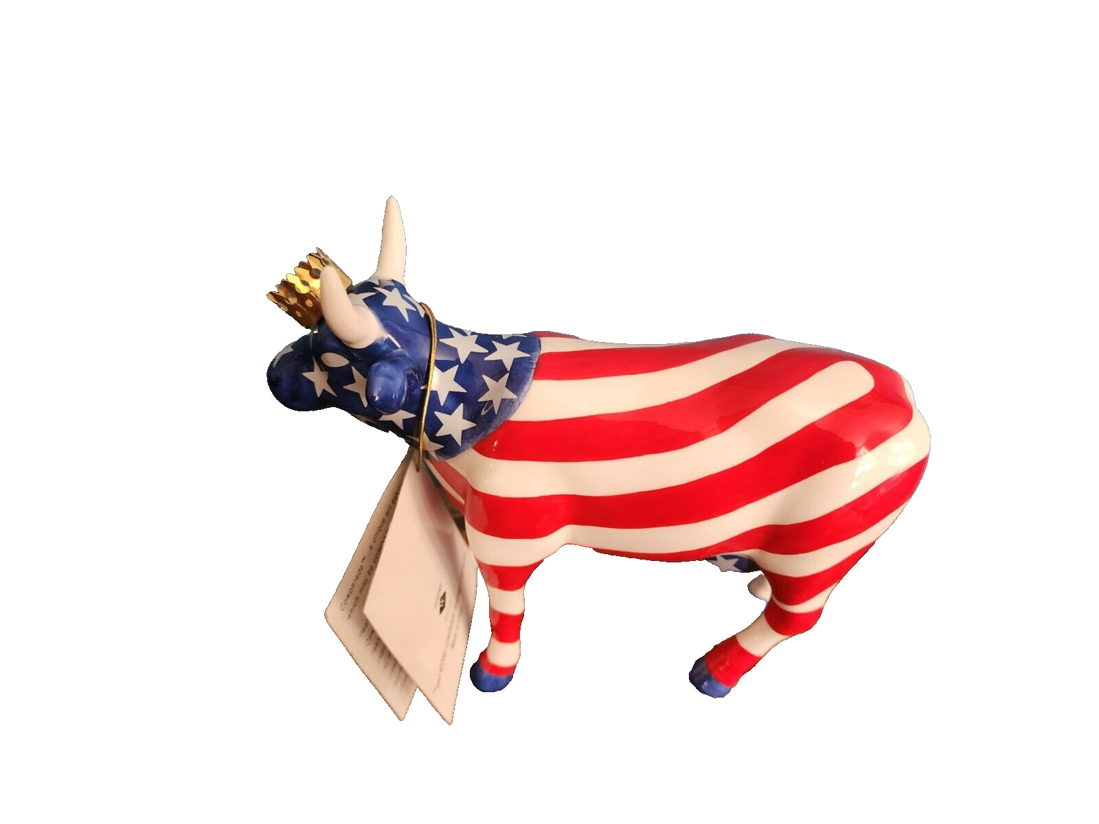 Vintage COW PARADE 9189 AMERICAN ROYAL Figurine