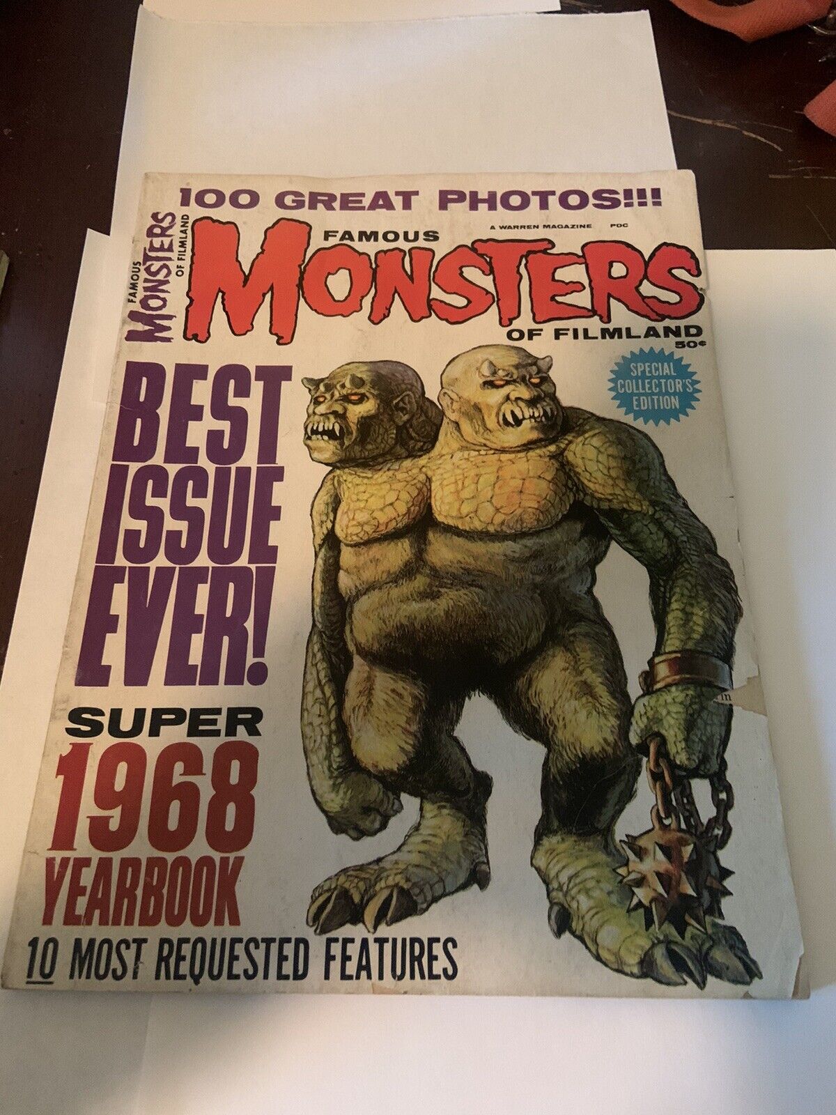 Famous Monsters of Filmland Yearbook/1968 See Photos For Condition.