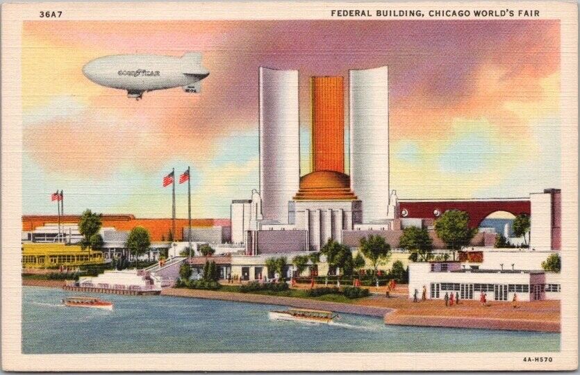 1934 CHICAGO WORLD\'S FAIR Postcard \