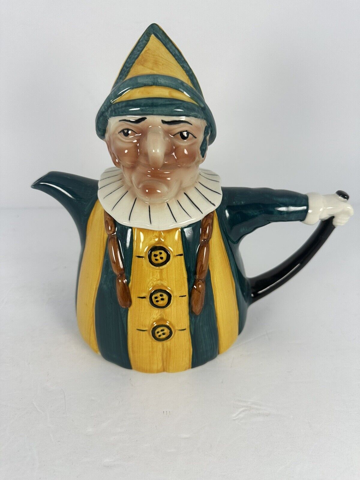 TONY WOOD MR. PUNCH OF PUNCH & JUDY TEAPOT STAFFORDSHIRE ENGLAND