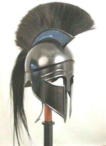 Medieval Warrior Armor helmet Medieval Antique Black Corinthian Vintage Replica