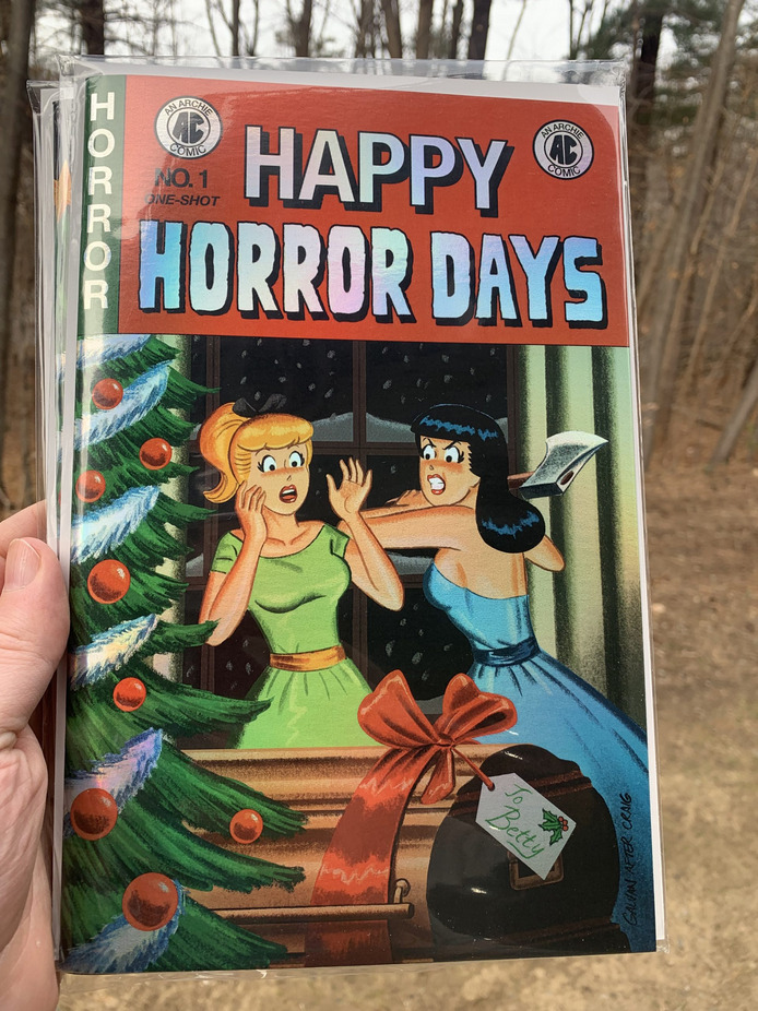 Foil HAPPY HORROR DAYS #1 Galvan EC Homage FOIL TRADE /25 Archie Christmas Comic