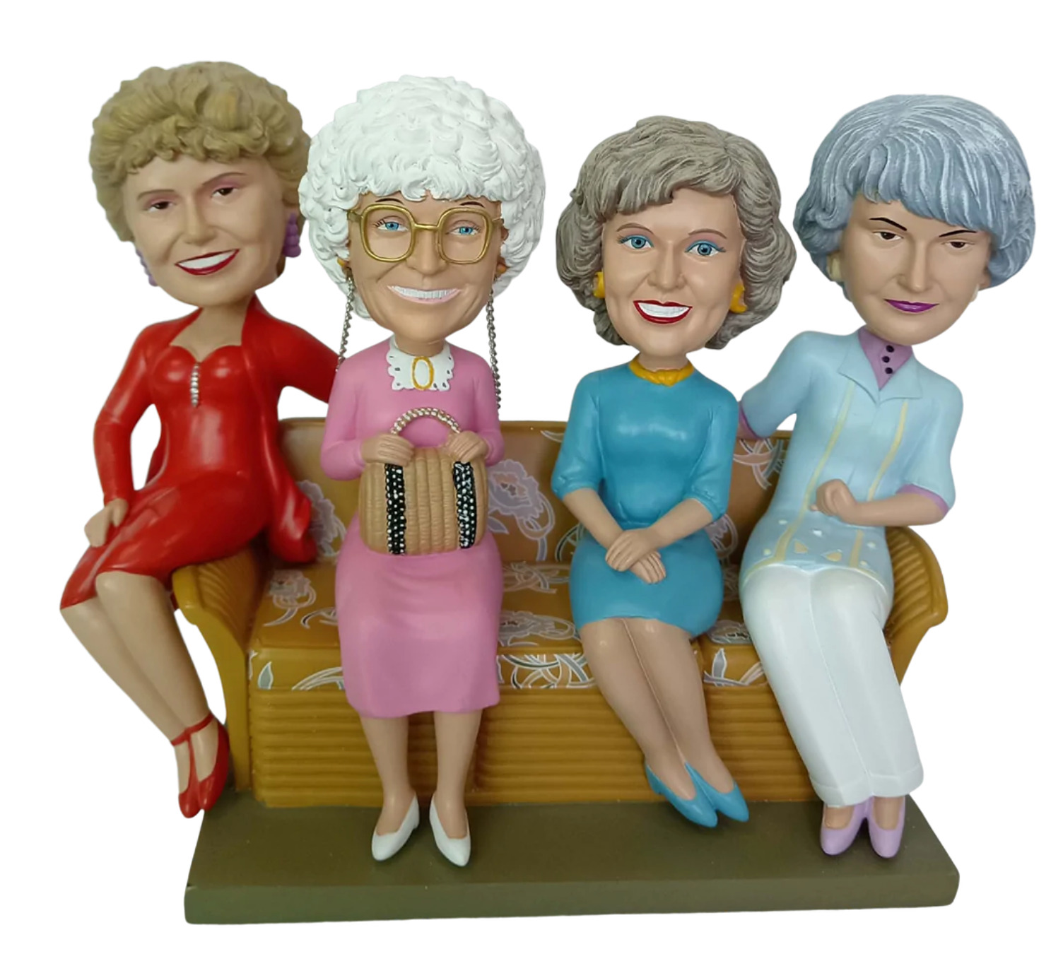 The Golden Girls Blanche, Sophia, Rose & Dorothy On Couch Bobblehead