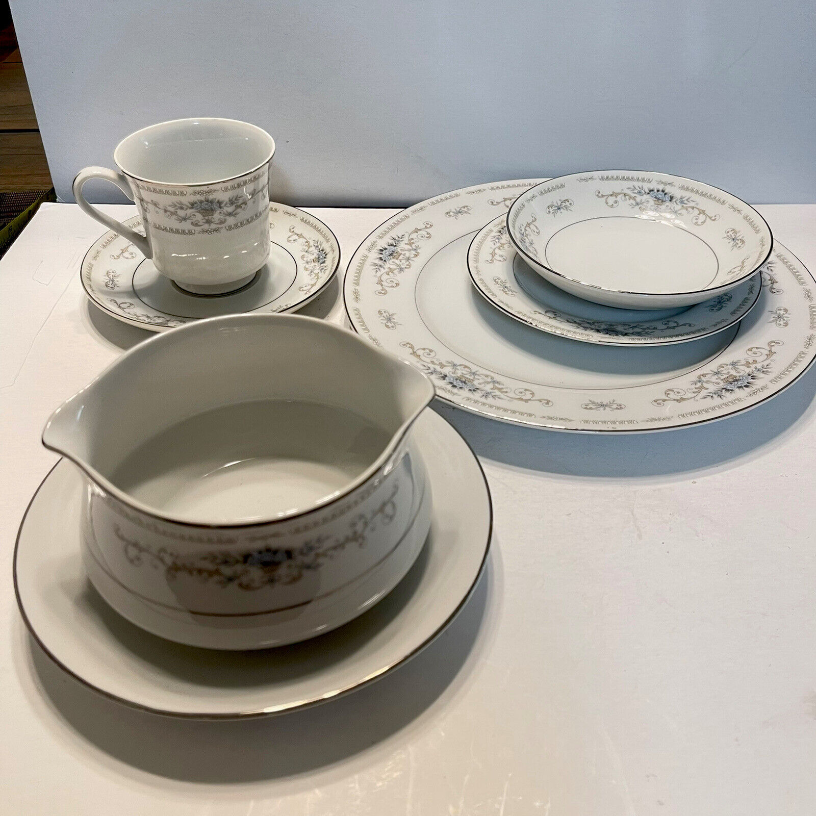 51 Pc Diane By Fine Porcelain China of Japan Dinnerware Service For 10