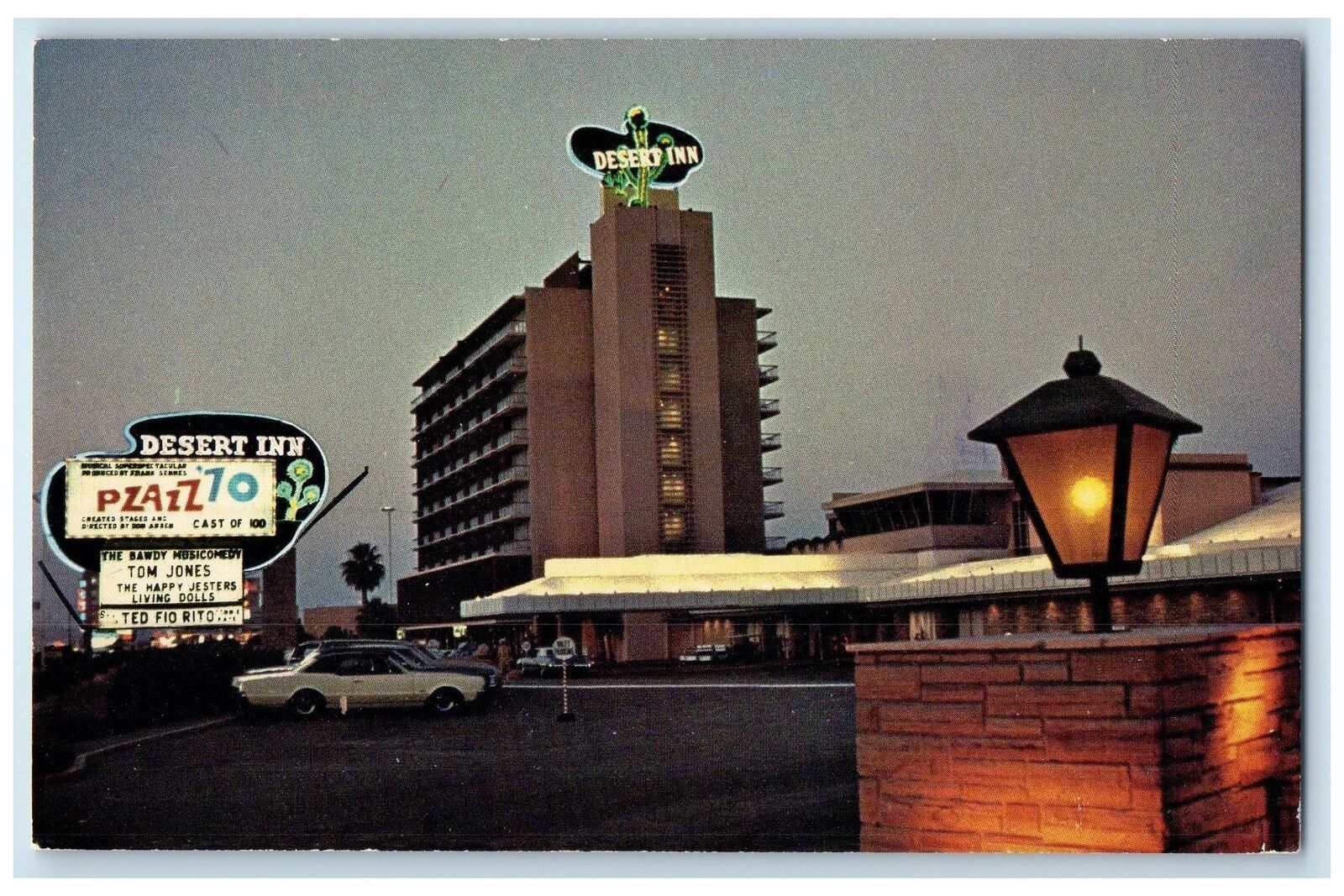 c1960s The Dessert Inn Exterior Roadside Las Vegas Nevada NV Unposted Postcard