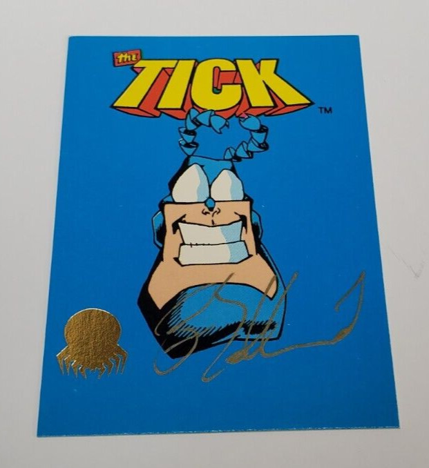 1991 The Tick Test Trading Card Set with Ben Edlund Signature on Checklist