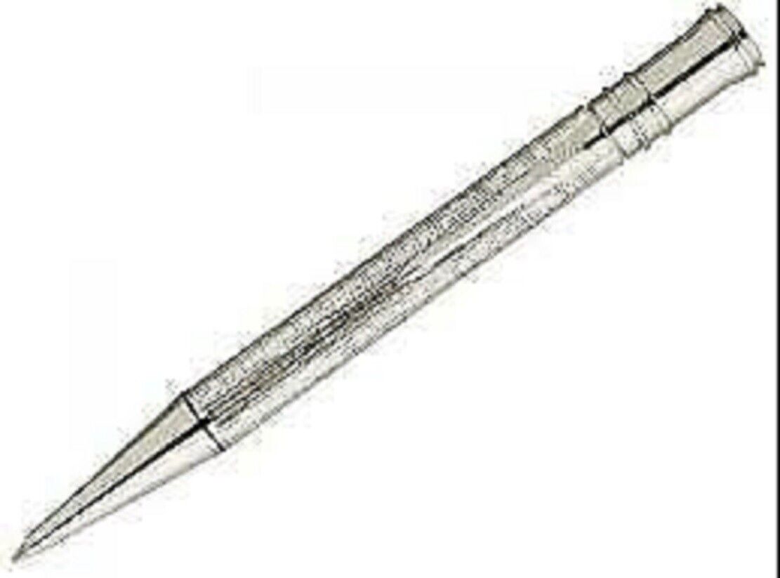   Parker  Duofold Esparto Sterling Silver Ballpoint Pen New In Box  35854