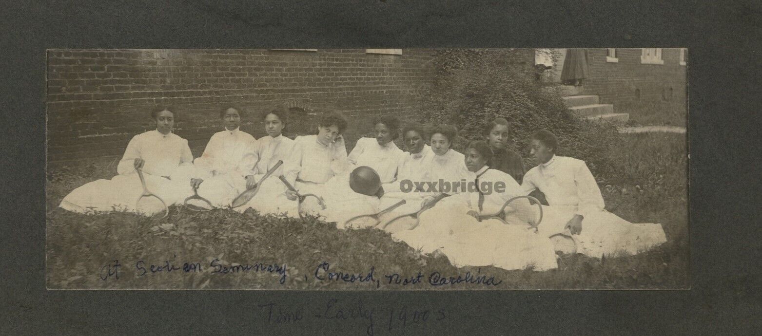 Black Womens Tennis Team 1900 Scotia Seminary Black College Sports Civil Rights