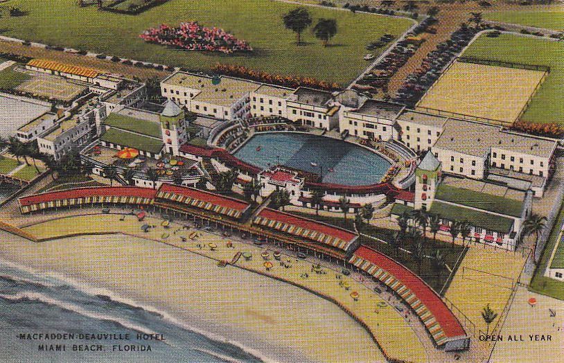  Postcard Macfadden Deauville Hotel Miami Beach FL 