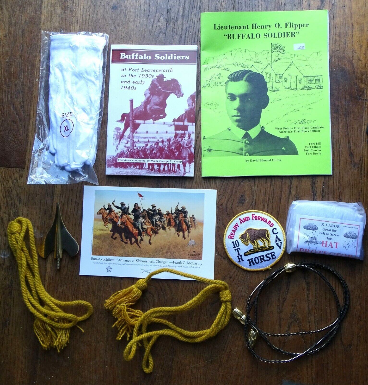Buffalo Soldiers Patch & Books + Tassels, Tie ? & More (from reenactment guy) 