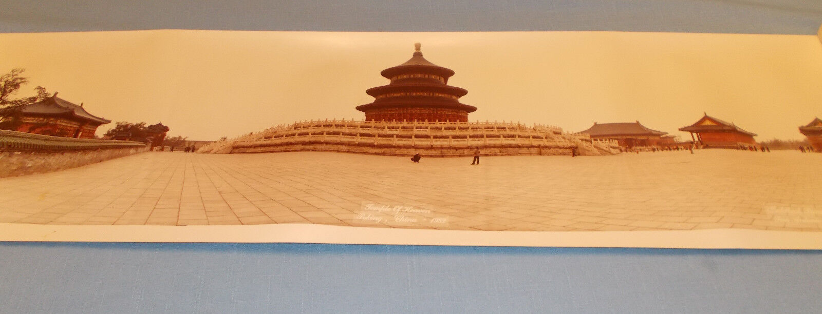 E.O. GOLDBECK PHOTO. TEMPLE OF HEAVEN – CHINA – PANORAMIC PICTURE 1982 