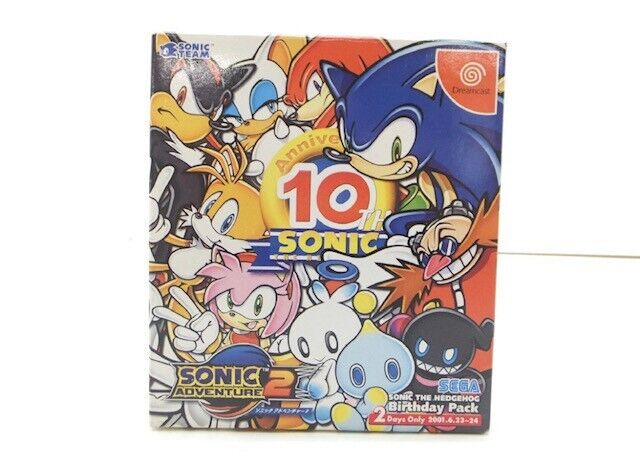 Sonic Adventure 2 10th Anniversary Limited Edition Sega Dreamcast Japan Game F/S