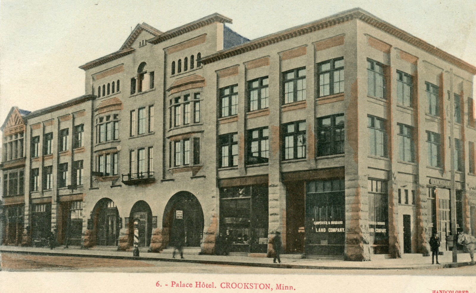 Early 1900\'s Postcard Palace Hotel, Crookston, Minn.