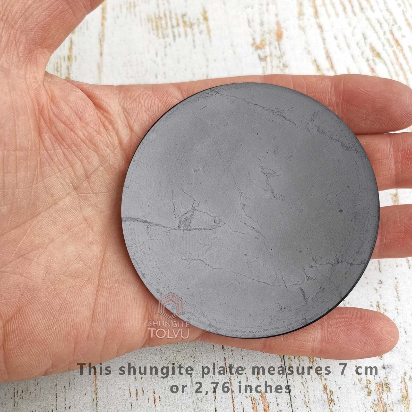 Shungite plate EMF protection Big size Deflector Disk Real shungite stone, Tolvu