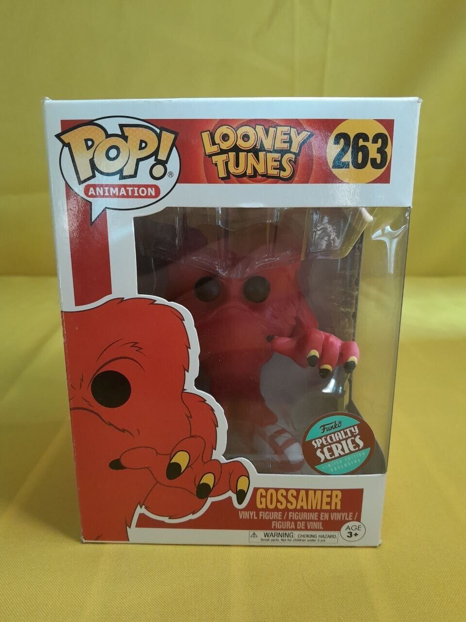 FUNKO POP Animation Looney Tunes 263 Gossamer Specialty Series W/PROTECTOR - P19
