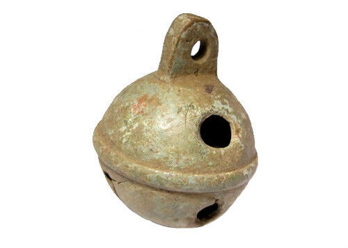 AMAZING POST MEDIEVAL BRONZE BELL  WITH FABULOUS OVAL DESIGN