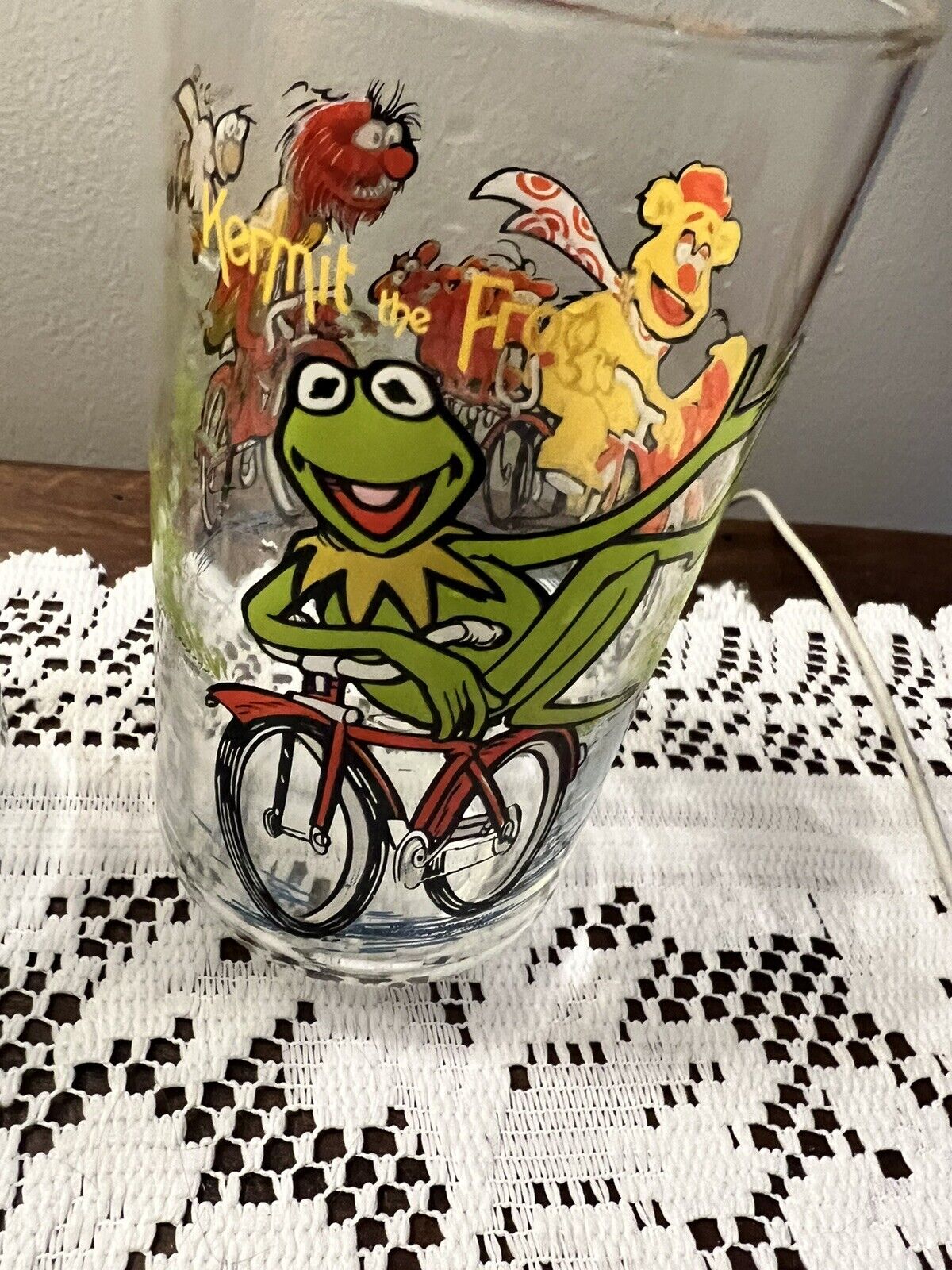 1981 McDonalds The Great Muppet Caper Drinking Glass Tumbler Jim Henson Kermit 2