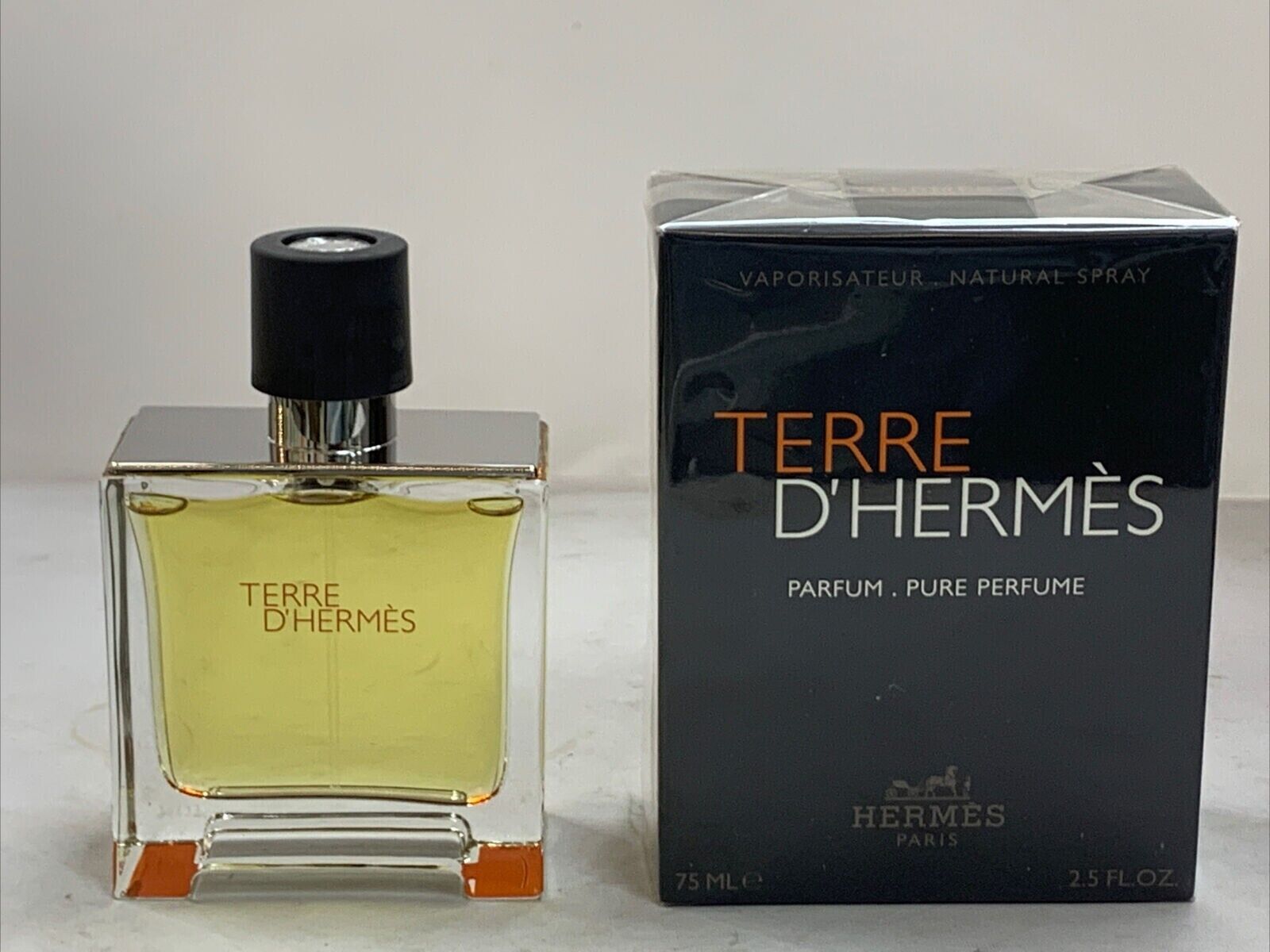 Terre D'Hermes By Hermes 2.5 oz/  75ml Spray Parfum Pure Perfume New For Men