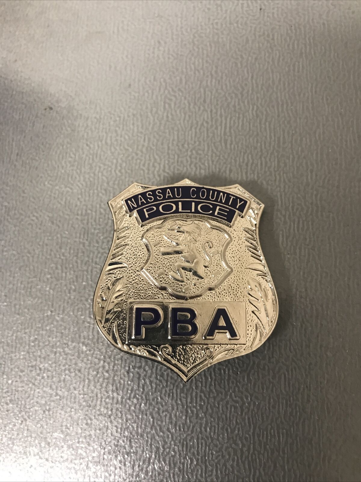 Mini Shirt Pin Badge Police PBA Nassau NY  USA 🇺🇸