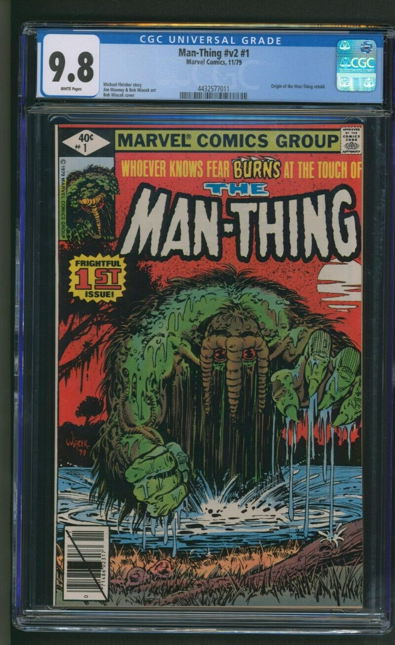 Man-Thing #1 V2 CGC 9.8 White Pages Origin Retold Marvel Comics 1979