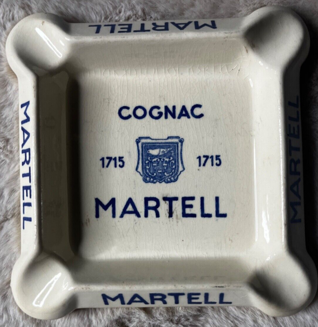 Vintage ashtray 1970s MARTELL COGNAC
