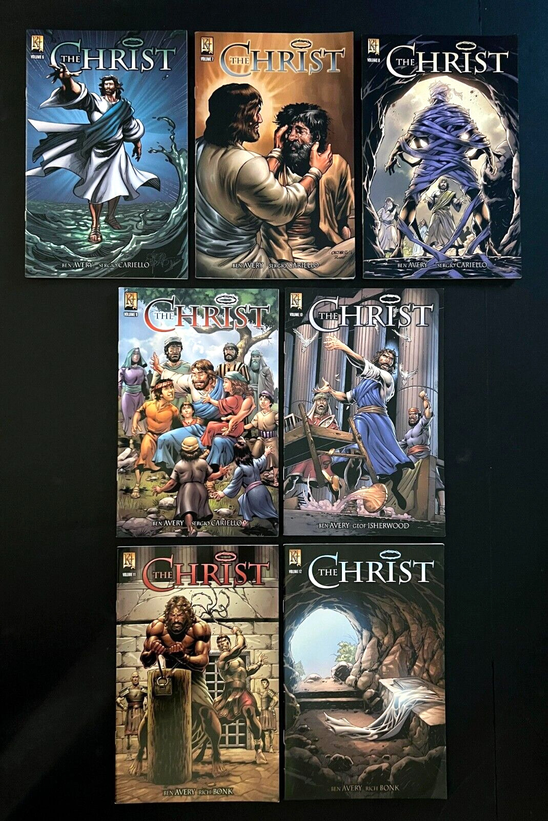 THE CHRIST #6, 7, 8, 9, 10, 11, 12 Jesus Christian Comic Book Lot Kingstone 2015