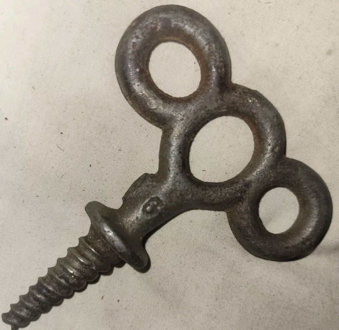 Vintage 1950's Heavy Duty Cast Iron Theater Stage Screw Props  3x3 7/8in