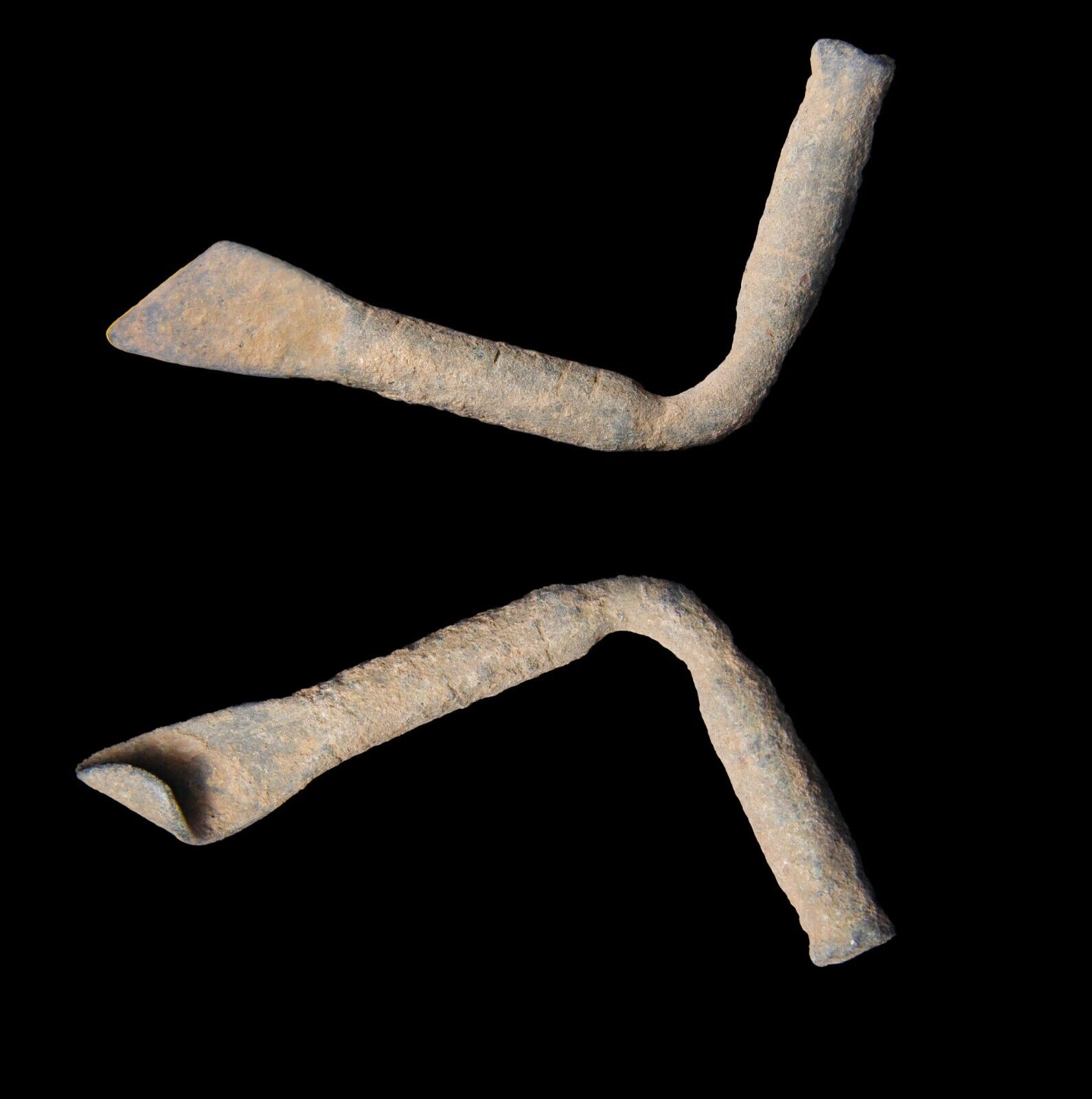 RARE Judaea Holyland Bronze Antiquity Artifact Iron Age Fibula Hair Locket wCOA