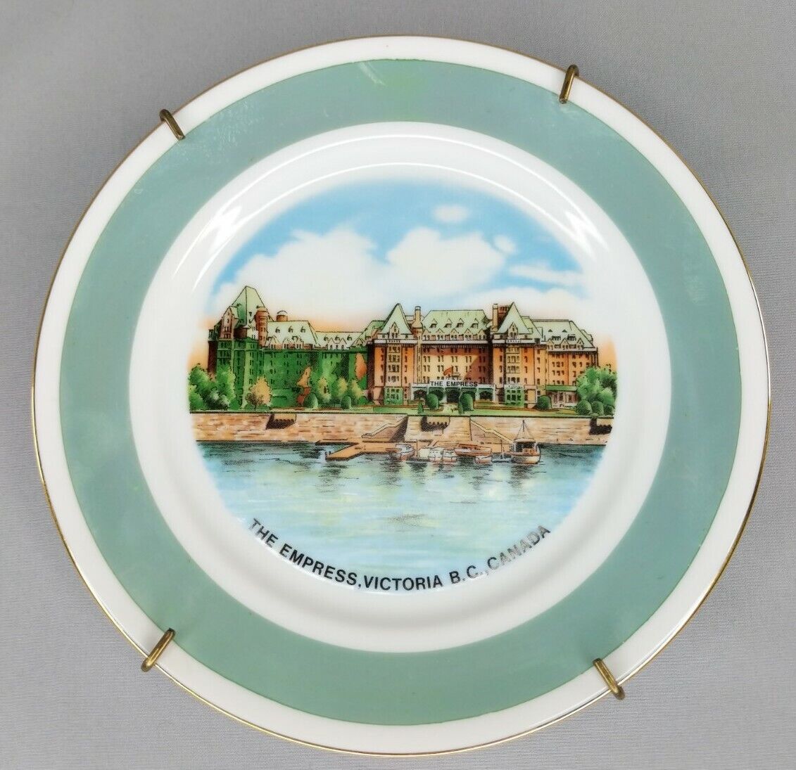 The Empress Hotel Victoria B.C. Canada 6.5 inch Collectors Plate with Hanger